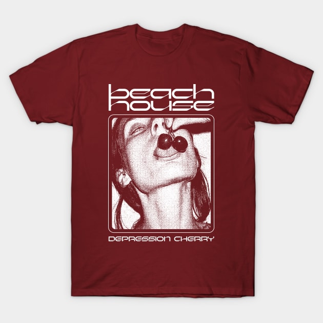 Beach House - Dep Cherry Fanmade T-Shirt by fuzzdevil